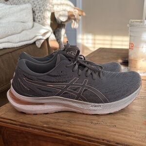 Asics Charcoal and White Sneakers